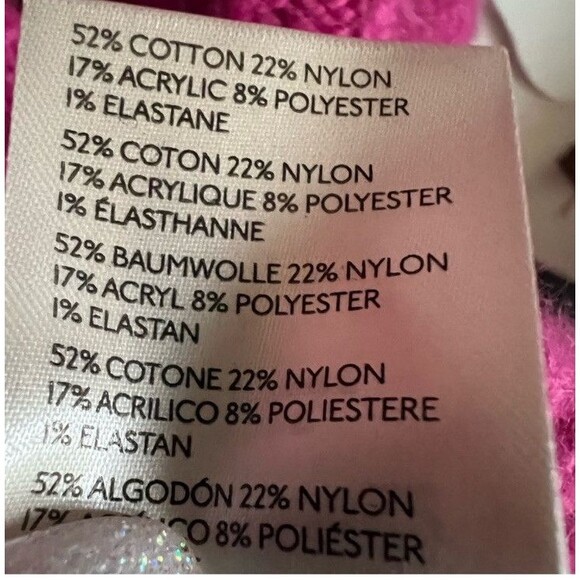 Free People Everyday Cloud Hot Pink pullover Cable Knit Soft Sweater size Small - Picture 8 of 8